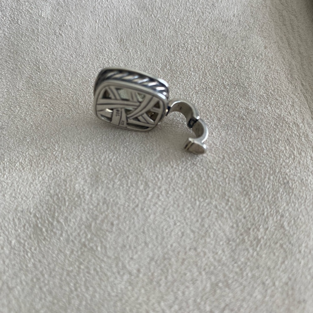 David Yurman Albion Prasiolite and Diamonds Enhancer - Picture 12 of 13